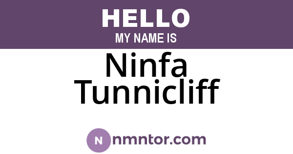 Ninfa Tunnicliff