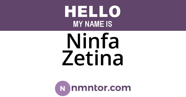 Ninfa Zetina