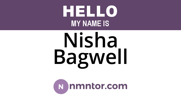 Nisha Bagwell