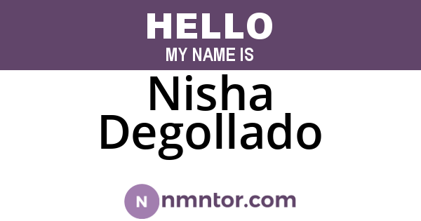 Nisha Degollado