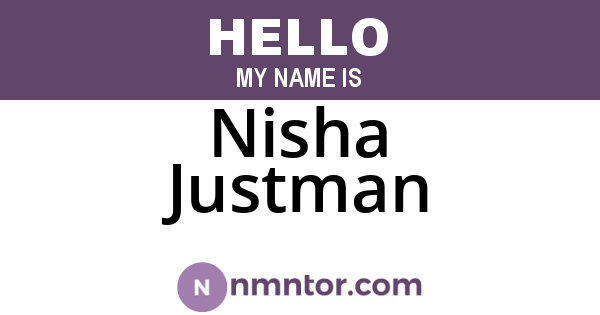 Nisha Justman