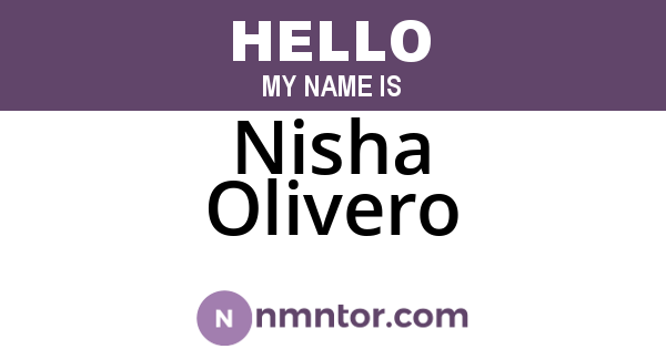 Nisha Olivero
