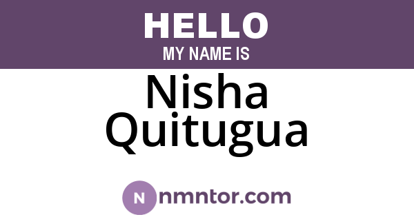 Nisha Quitugua