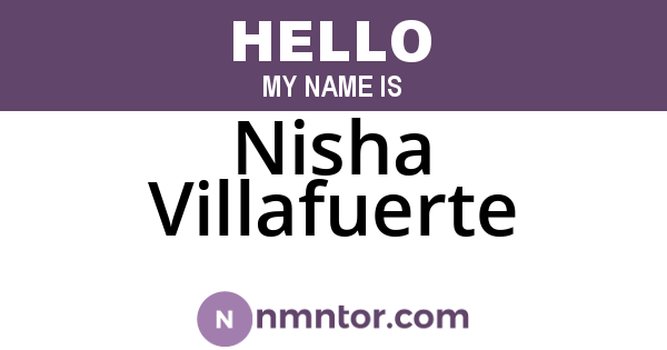 Nisha Villafuerte