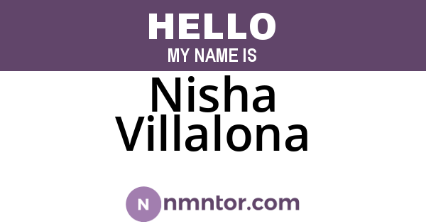 Nisha Villalona