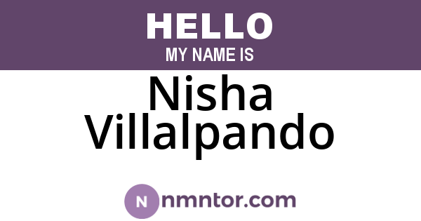Nisha Villalpando