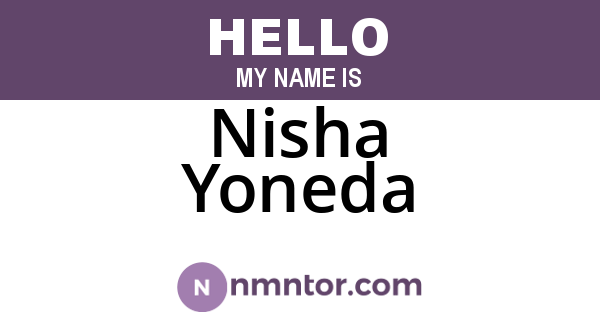 Nisha Yoneda