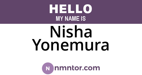 Nisha Yonemura