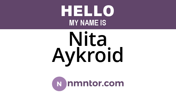 Nita Aykroid