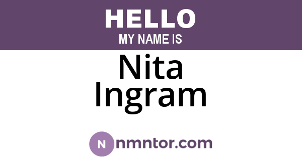 Nita Ingram
