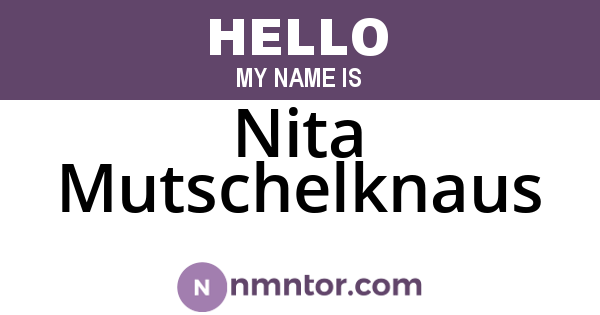 Nita Mutschelknaus