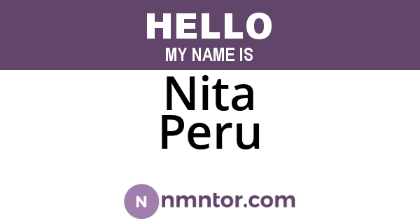 Nita Peru