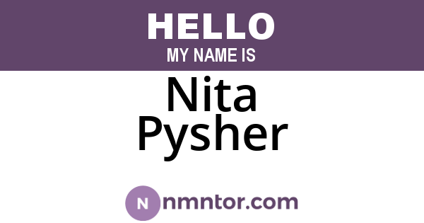 Nita Pysher