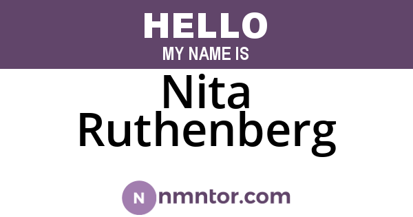 Nita Ruthenberg