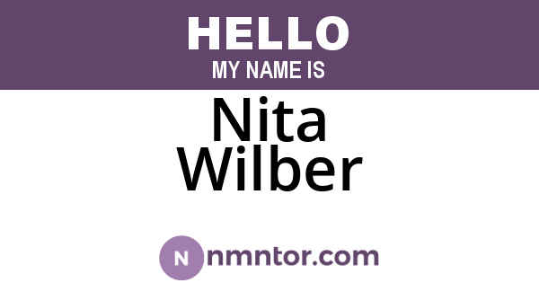 Nita Wilber