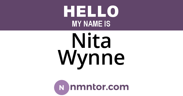 Nita Wynne