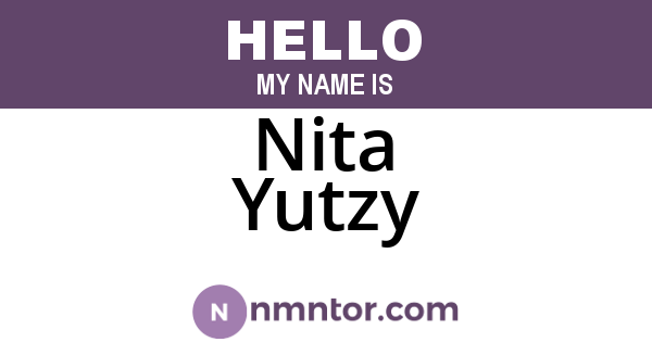 Nita Yutzy