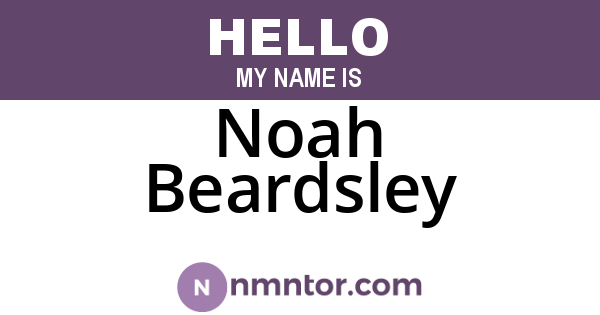 Noah Beardsley