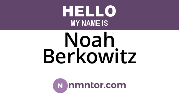 Noah Berkowitz