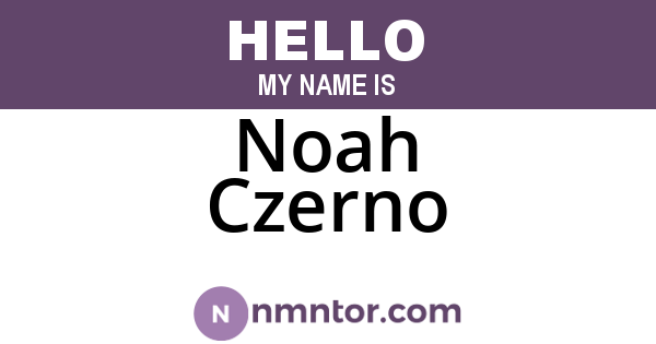 Noah Czerno