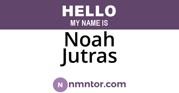 Noah Jutras