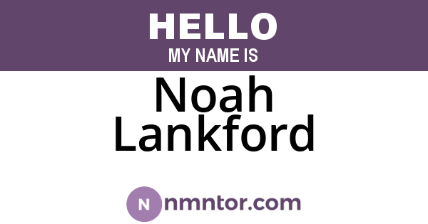 Noah Lankford
