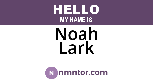 Noah Lark