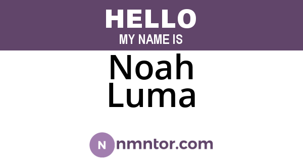 Noah Luma