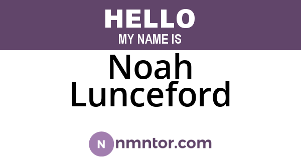 Noah Lunceford