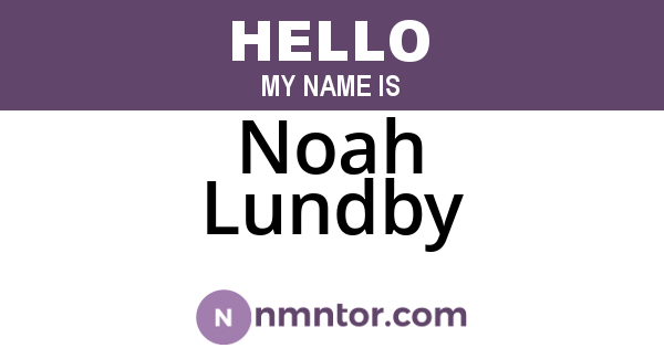 Noah Lundby