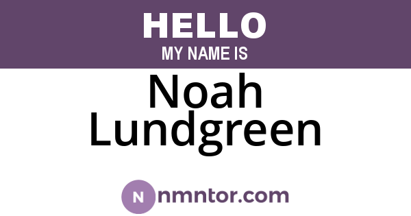 Noah Lundgreen