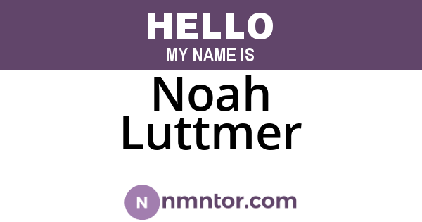 Noah Luttmer