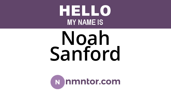 Noah Sanford
