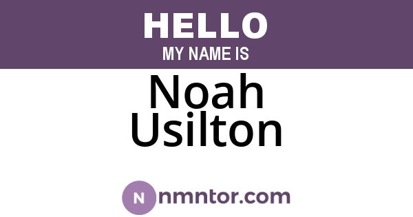Noah Usilton