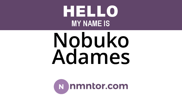 Nobuko Adames