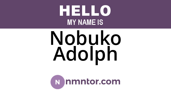 Nobuko Adolph