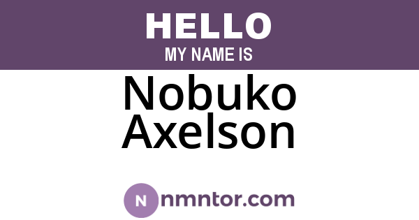 Nobuko Axelson