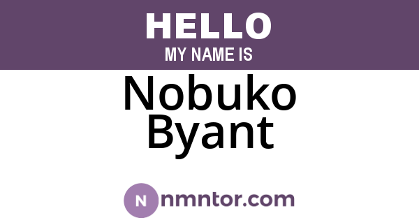 Nobuko Byant