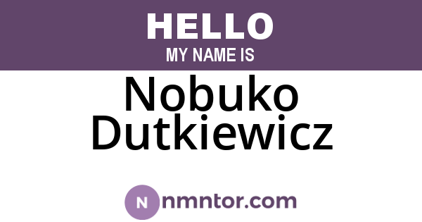 Nobuko Dutkiewicz