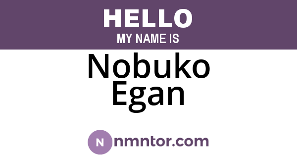 Nobuko Egan