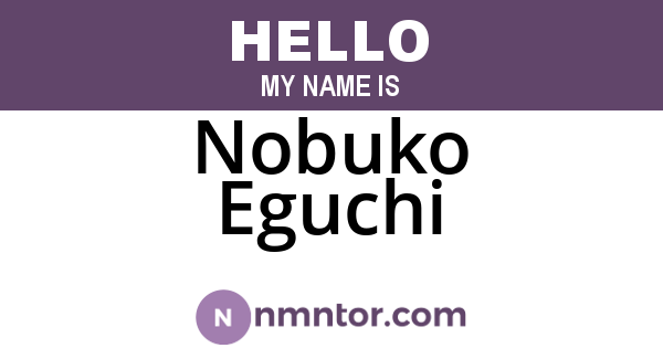 Nobuko Eguchi