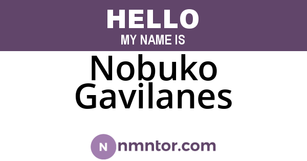 Nobuko Gavilanes