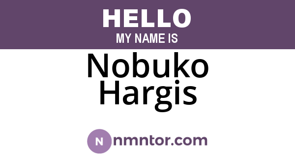 Nobuko Hargis