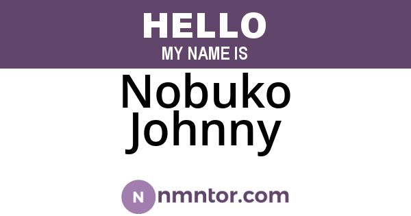 Nobuko Johnny