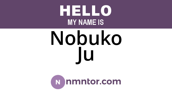 Nobuko Ju