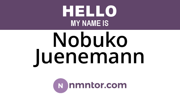 Nobuko Juenemann