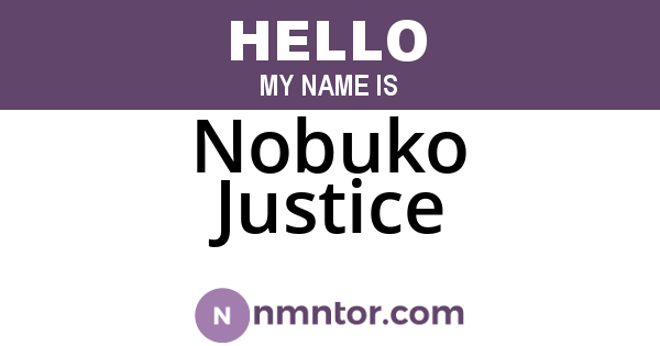Nobuko Justice