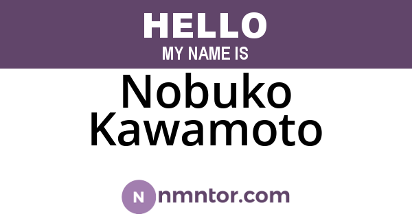 Nobuko Kawamoto