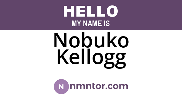 Nobuko Kellogg