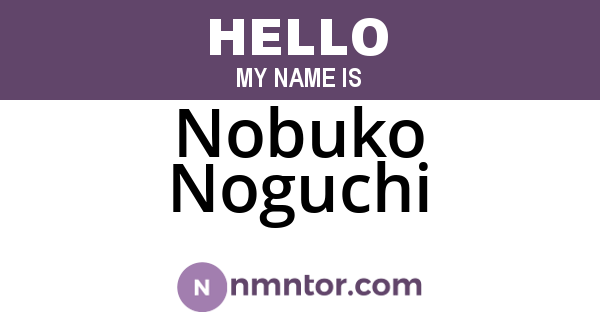 Nobuko Noguchi